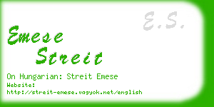 emese streit business card